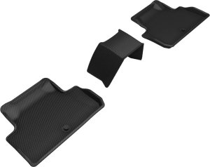 Genesis G70 Floor Mats - Rear - 3D MAXpider - Kagu - Black - `19-`23